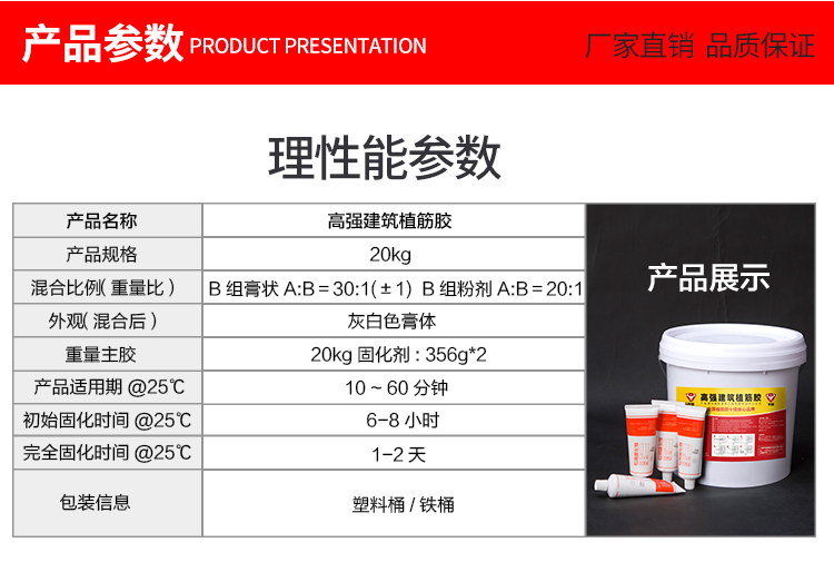 高強植筋膠參數